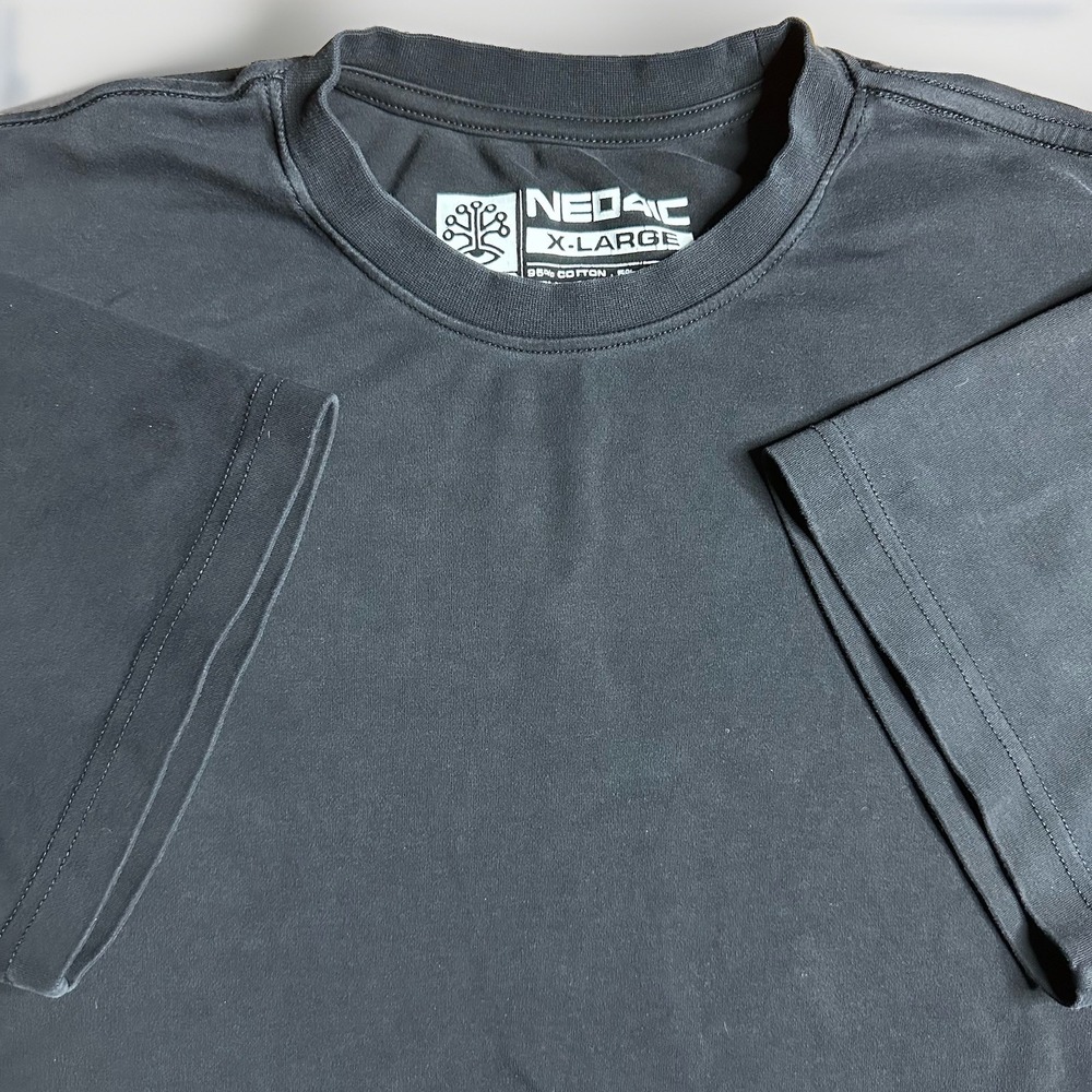 NEO4IC T-Shirt Mens XL Black Blank Cyberpunk Hypr Version 8 Ethically Sourced